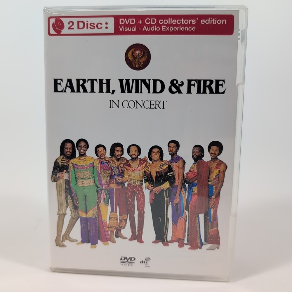 Earth, Wind & Fire: In Concert 2 Disc DVD CD Collector's Edition HBO 1982‎ Rare